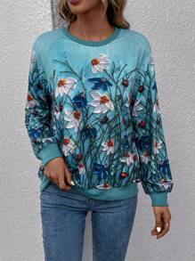 EMERY ROSE Quần áo thể thao nữ Hoa Thực vật Giải trí - Màu xanh Bạc hà - Xem 1