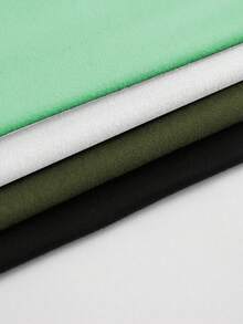 SHEIN Unity Áo ba lỗ ngắn cổ tròn ôm sát màu trơn đơn giản dành cho nữ, mùa hè - Nhiều màu - Xem 5