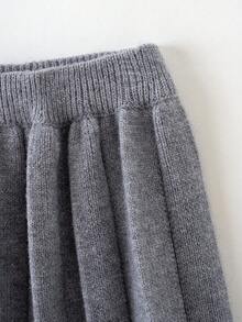 SHEIN 女童（大）毛衣短裙 - 灰色 - 查看 4