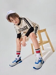 Cool Fashionable Comfortable Color-Block Children's Sports Shoes - Multicolor - View 2