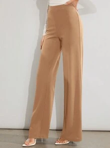 Firerie Solid High Waist Wide Leg Pants