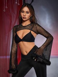 SHEIN ICON 女士上衣 - 黑色 - 查看 5