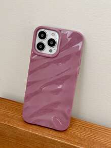 適用於iphone的閃爍流體防護手機殼,具有防震功能 - 粉色 - 查看 2