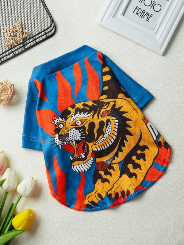 Magdalena Parfieniuk Artist Girlcore Tiger Print Cool T-Shirt, Holiday