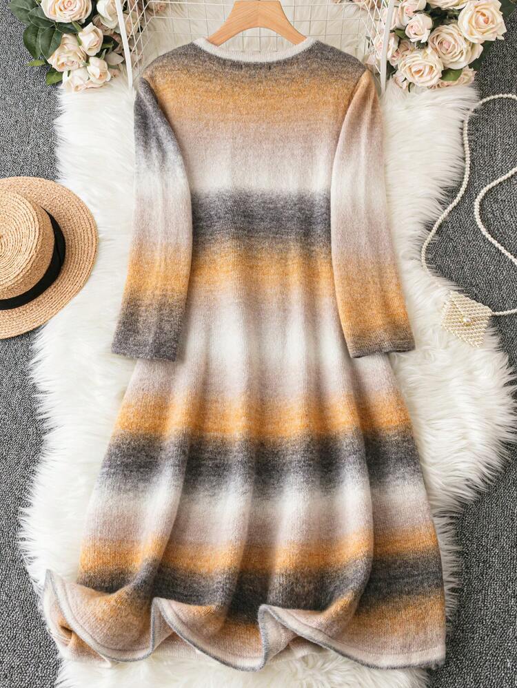 Plus Ombre Sweater Dress