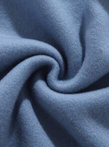 SHEIN EZwear 素色落肩內襯運動衫