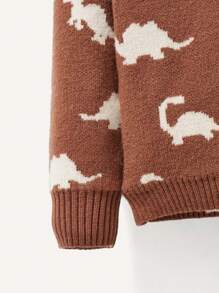 Baby Girl Dinosaur Pattern Sweater & Knit Pants