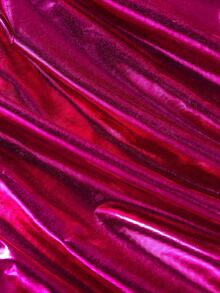 Cô Gái Trẻ Viền ven Kim loại Đầm - Màu Hồng Tươi - Xem 3