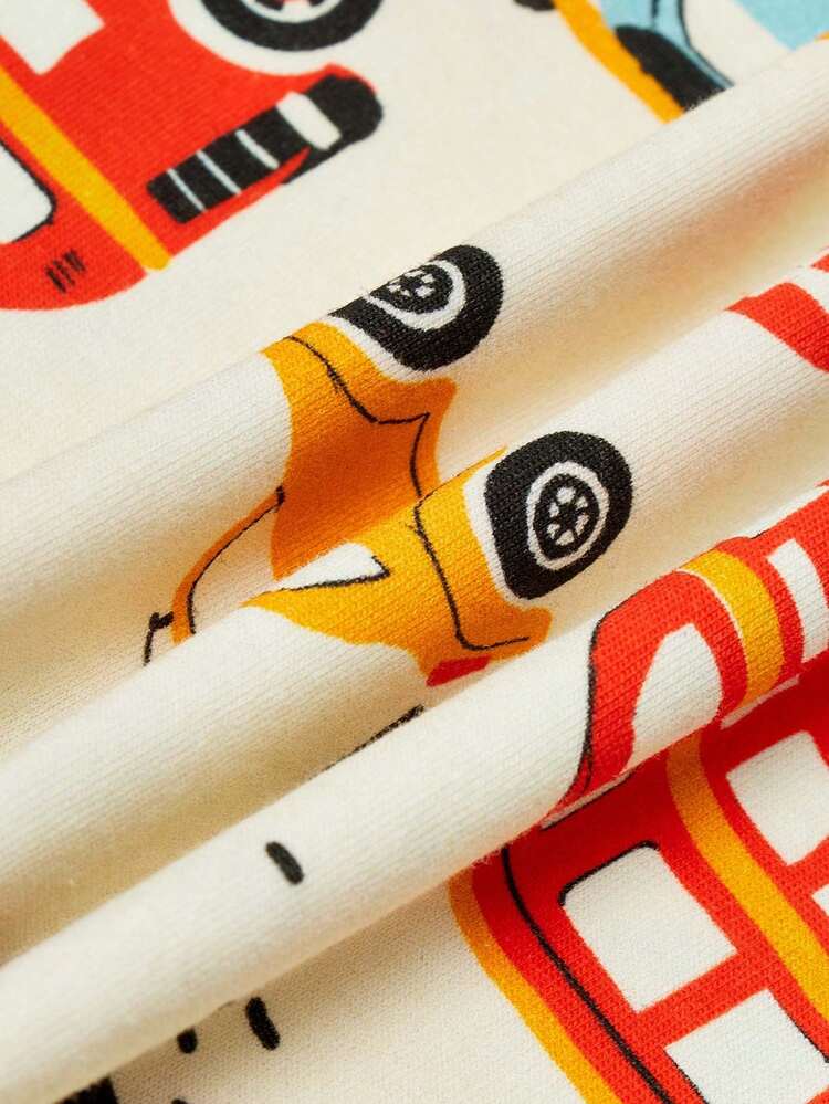 Baby Boy 2pcs Cartoon Graphic Tee