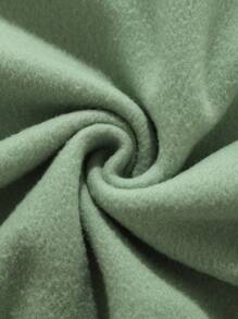 Manfinity Dauomo Áo nỉ Nam Dây kéo Túi Lá thư Giải trí - Màu xanh Bạc hà - Xem 6