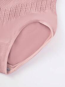 Shein Underwear&Sleepwear Basics 3 piezas Calzoncillos unicolor tejido de canalé