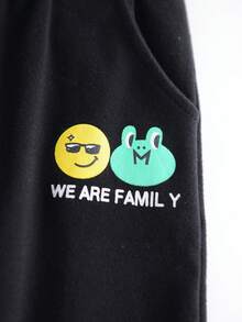 男童（小）衛褲 - 黑色 - 查看 3