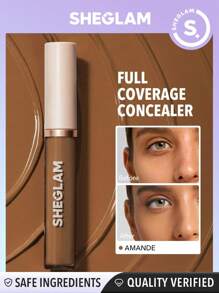 SHEGLAM Like Magic 12HR Full Coverage Concealer-Amande Matte Liquid Concealer Long Lasting Brightening Color Corrector Weightless All-Day Long Lasting Hydrating Concealer - Amande - View 1