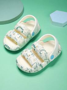 孩子們透氣和時尚恐龍圖案拖鞋