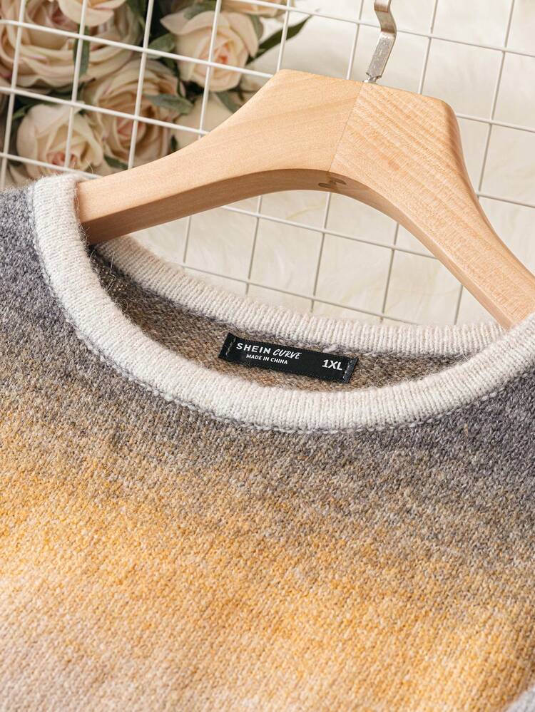 Plus Ombre Sweater Dress