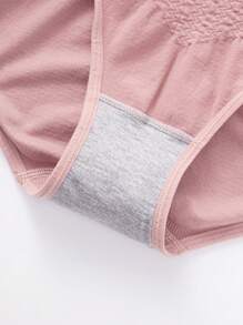 Shein Underwear&Sleepwear Basics 3 piezas Calzoncillos unicolor tejido de canalé