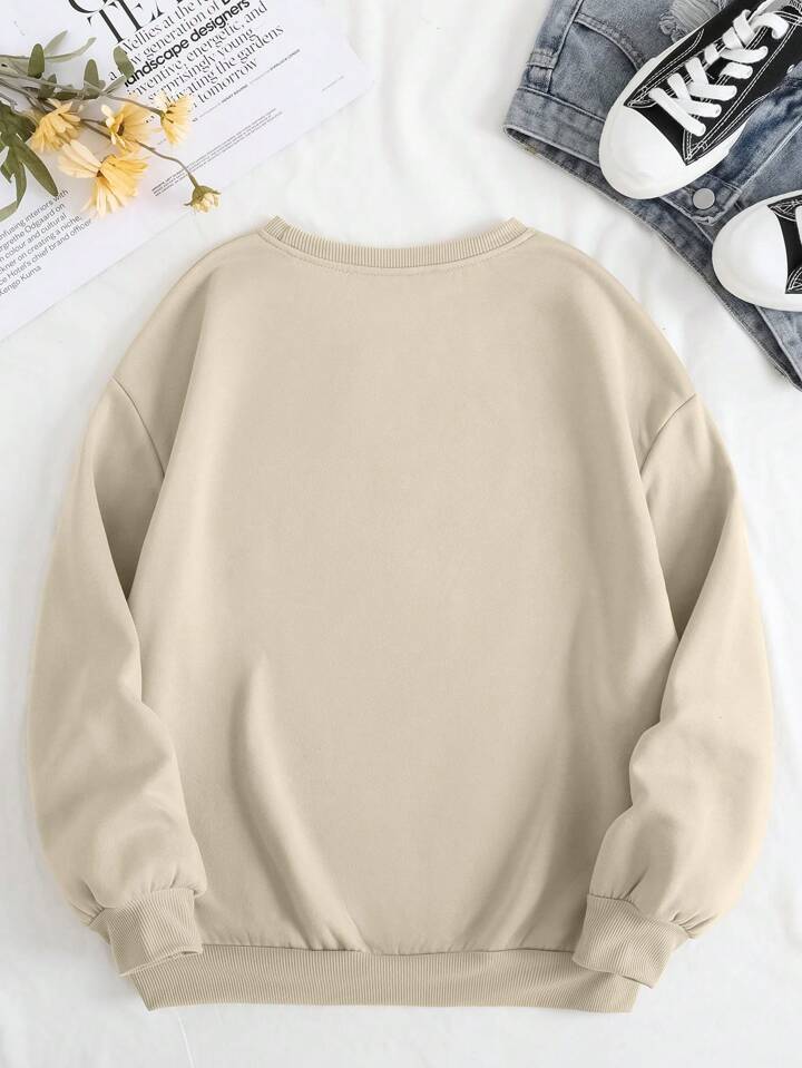 Cactus u0026 Slogan Graphic Sweatshirt | SHEIN USA