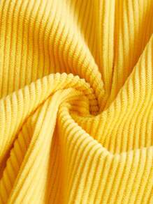 SHEIN Qutie 大碼卡通圖案背帶洋裝不帶T恤 - 黃色 - 查看 3