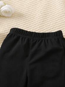 SHEIN 女童（小）長褲 - 黑色 - 查看 5