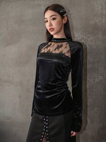 女士上衣 - 黑色 - 查看 4