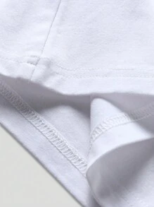 ROMWE MEN Goth Nam In Đầu lâu Raglan Tay áo dài Áo thun - Đen và trắng - Xem 8