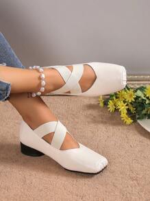 女性芭蕾舞鞋,輕便和舒服的 - 米色 - 查看 1