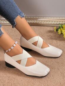 女性芭蕾舞鞋,輕便和舒服的 - 米色 - 查看 5