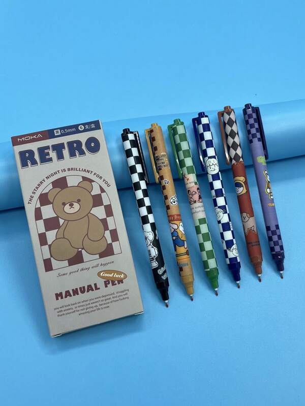 Set Of 6 Random Ballpoint Pens SHEIN USA