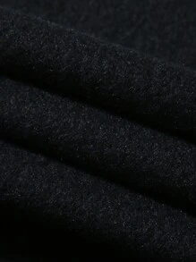 Nam Plus Khẩu hiệu & Hình ảnh Túi kangaroo Dây rút Áo hoodie ấm áp - màu đen - Xem 7