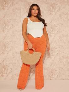 SHEIN SXY Plus Asymmetrical Hem Tank Top - White - View 3