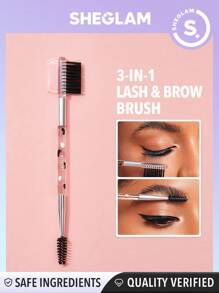 SHEGLAM 3-in-1 Lash & Brow Brush - Clear - View 1