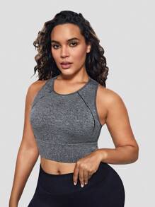 Hơn Hỗ trợ cao Bras thể thao - Xám - Xem 4