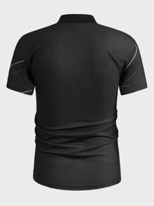 Manfinity ModaGents Homme Polo Imprimé Géométrique