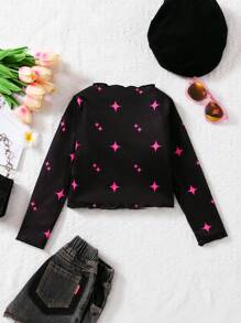 SHEIN Young Girl Figure Graphic Tee - White - View 2