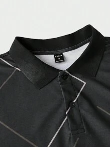 Manfinity ModaGents Homme Polo Imprimé Géométrique