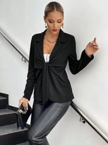 Chiquease Women Blazers - Hitam - View 1