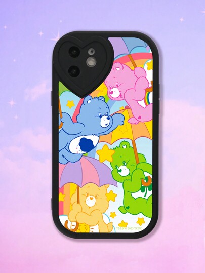 ROMWE X Care Bears 1 pièce Étui de téléphone en TPU avec graphique d'ours dessin animé compatible avec iPhone
