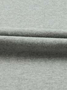 DOKOTOO Camiseta unicolor de manga murciélago - Gris - Ver 6