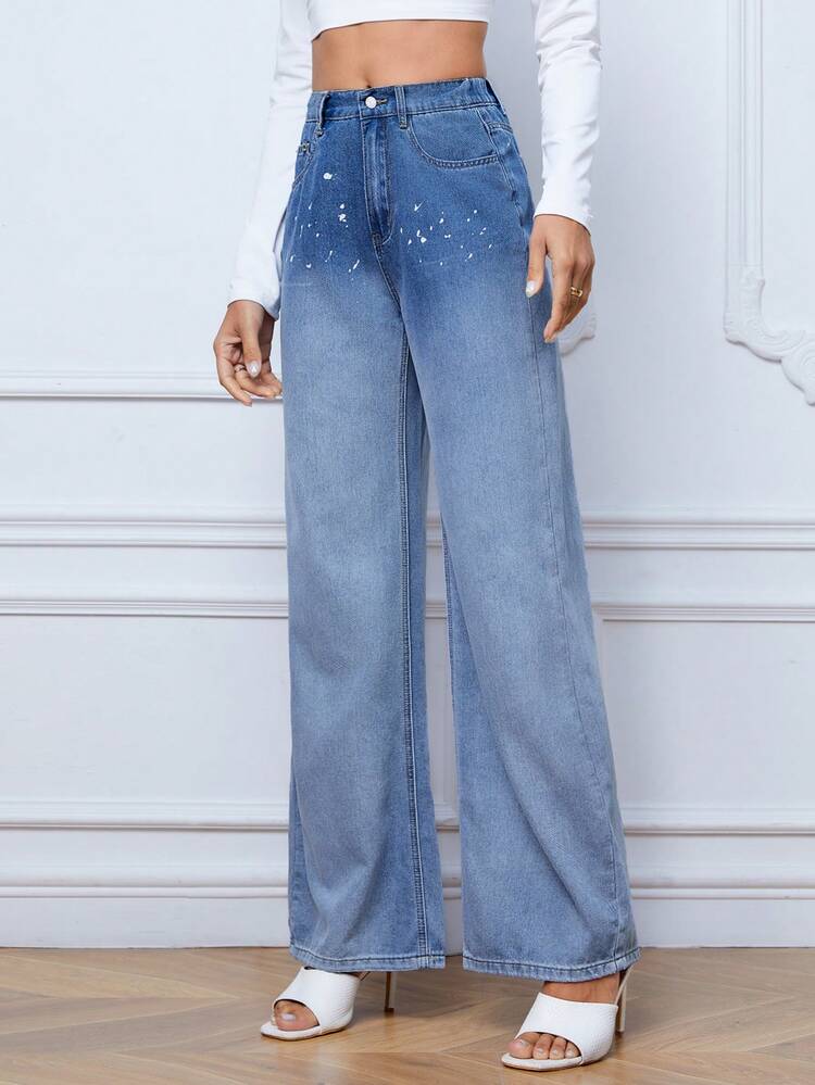 High Waist Wide Leg Jeans