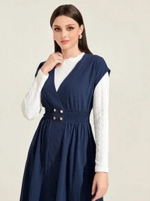 Seusyu Váy liền thân Without Tee - Màu xanh lam - Xem 5