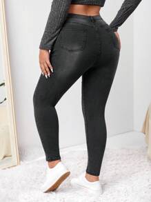 Firerie Große Größe Schmale Jeans mit hoher Taille,