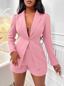 Zolique 女士西裝套裝 - 粉色 - 查看 1