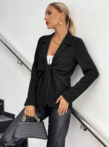 Chiquease Women Blazers - Hitam - View 4