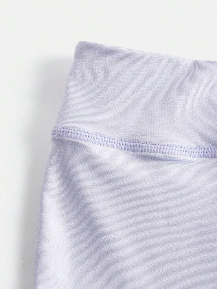 Young Girl Solid Flare Leg Active Pants