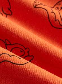 Cozy Pixies Baby Boy 2pcs Cartoon Graphic Tee - White - View 7