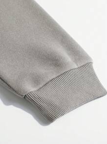 INAWLY Slogan And Cat Print Thermal Hooded Sweatshirt Why Are U Looking At Me Graduation,Back To School,Graduation,Teacher For Women,Back To School Pullover Fall Sweatshirt - Grey - View 3