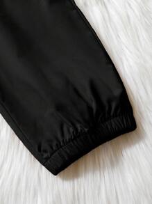 Sparklyn 少女休閒街風工作穿搭束口運動褲 - 黑色 - 查看 5