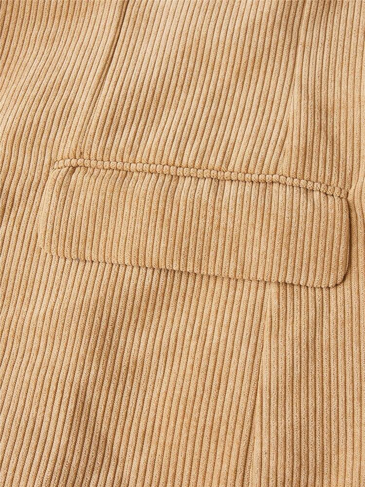 Men Lapel Neck Flap Detail Blazer & Suit Pants