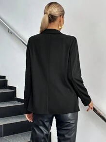Chiquease Women Blazers - Hitam - View 2