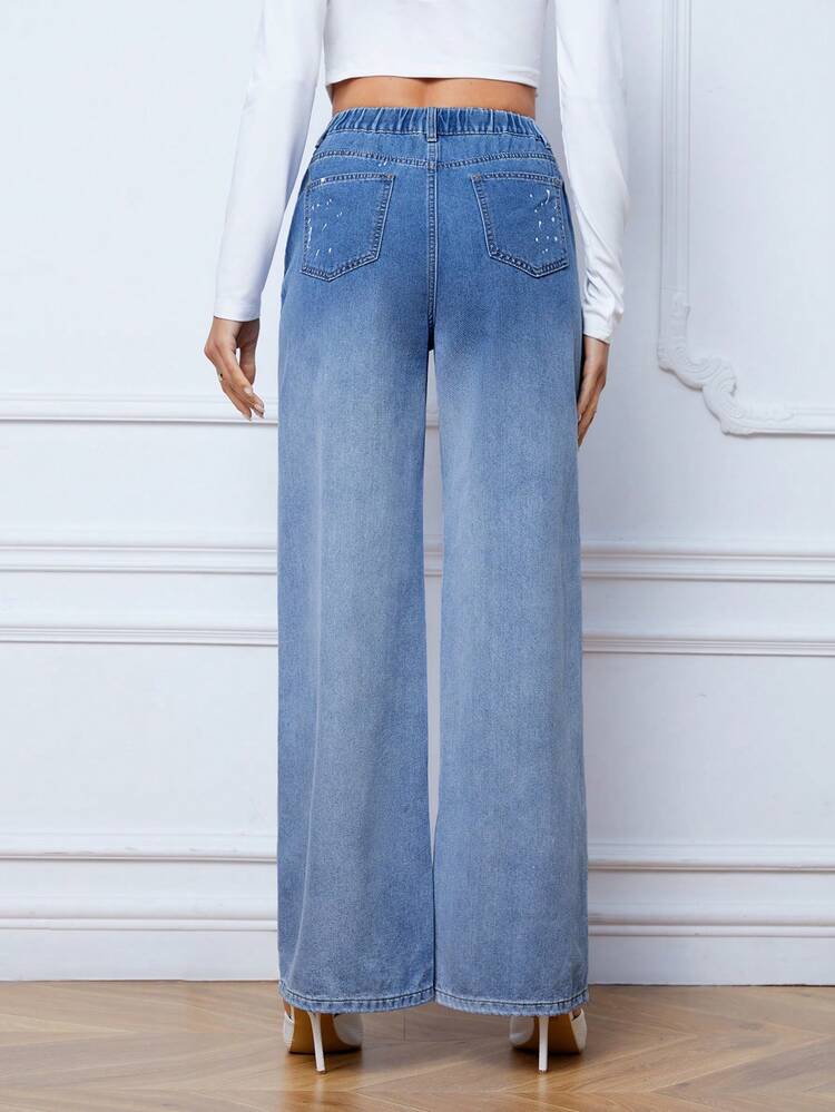 High Waist Wide Leg Jeans